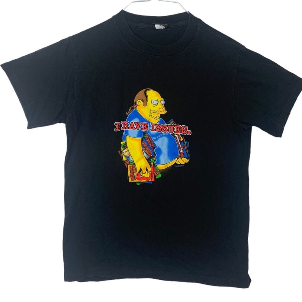 Vintage the Simpsons changes mens medium comic book guy shirt graphic 00 cartoon